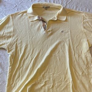 Burberry Light Yellow Polo Shirt